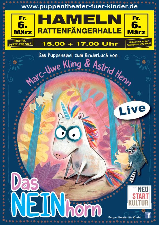 Barber‘s Puppentheater für Kinder gastiert am 6.3.2026 in Hameln